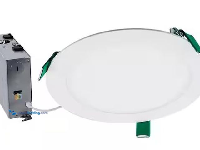 Lot 49-5478483 - HALO
HLB 8 in. Adjustable CCT Canless IC Rated Dimmable Indoor, Outdoor Integrated LED Recessed Lig...