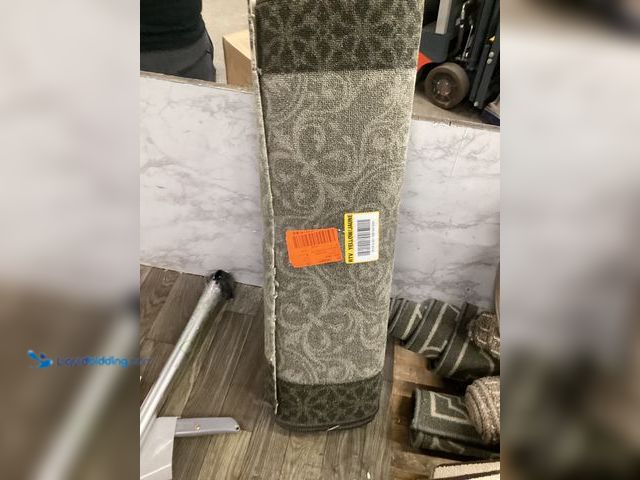 Lot 49-5411812 - TrafficMaster Derbent Grey 2 ft. x 5 ft. Rectangle Indoor Runner Rug. Model # MT1004423US. Unused
