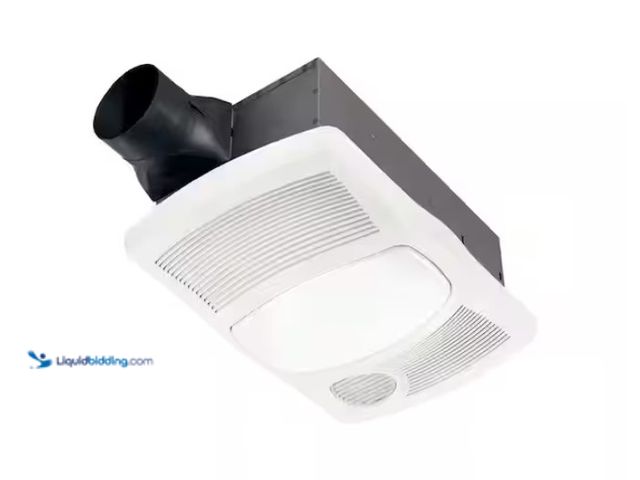 Lot 49-3433449 - Broan-NuTone 110 CFM Ceiling Bathroom Exhaust Fan with Light and 1500-Watt Heater, Model # 765H110L,...