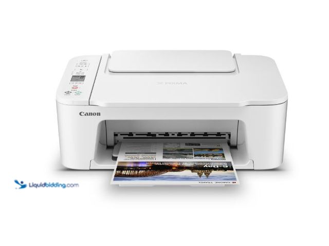 Lot 49-5545787 - Canon PIXMA TS3722 Wireless All-In-One Inkjet Printer for Home Office, Unused, Powers on