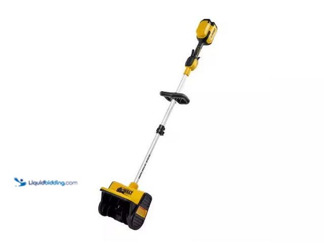 Lot 49-1569502 - DEWALT 10 in. 20-Volt MAX Battery Powered Snow Shovel Snow Thrower with Adjustable Direction and Tel...