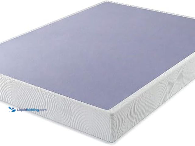 Lot 49-5446934 - ZINUS Metal Box Spring with Wood Slats, 7.5 Inch Mattress Foundation, Sturdy Steel Structure, Easy A...