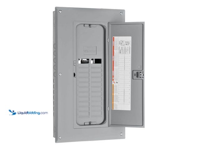 Lot 49-5416116 - Square D Homeline 125 Amp 20-Space 40-Circuit Indoor Main Lug plug-on neutral Electrical Panel with ...
