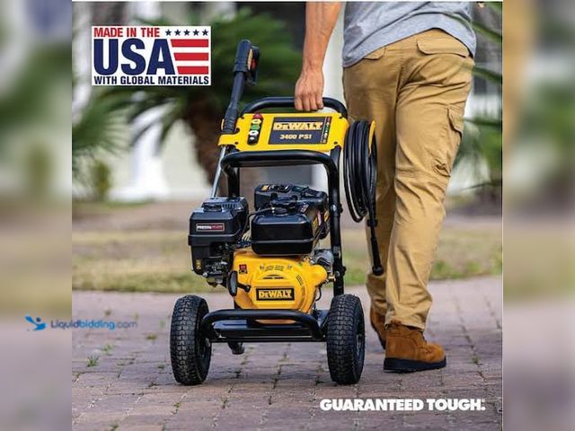 Lot 49-5549588 - DEWALT 3400 PSI 2.5 GPM Gas Pressure Washer with Maintenance-Free Pump, Heavy-Duty Commercial Cold W...
