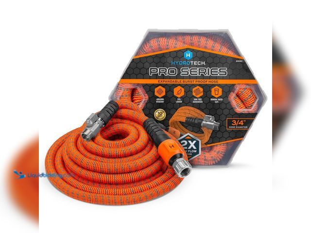 Lot 49-5405865 - Hydrotech
ProSeries Expandable 3/4 in. Diameter x 75 ft. Garden Water Hose Unused