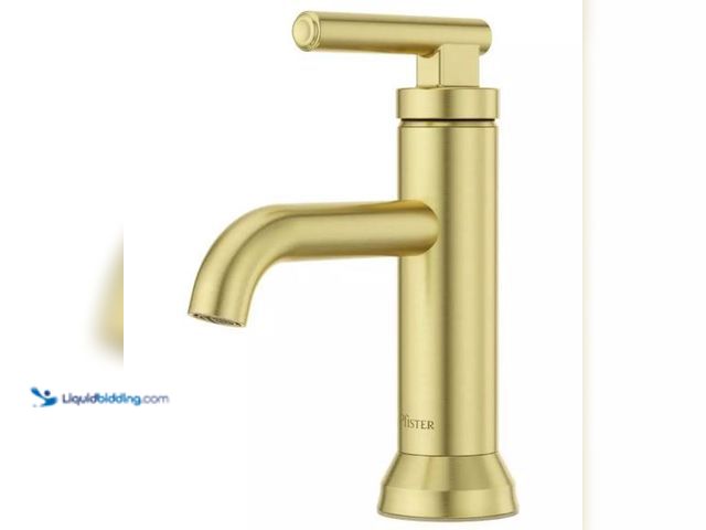 Lot 49-3610849 - Pfister Capistrano Single Handle Monoblock Bathroom Sink Faucet Model #PLF042CSOBG , Unused, Has Att...