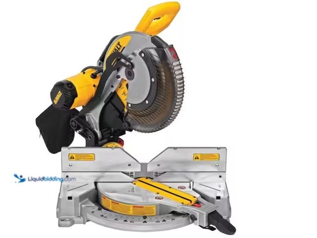 Lot 49-1575768 - DEWALT 15 Amp Corded 12 in. Compound Double Bevel Miter Saw, Model # DWS716, Unused, Unable to test ...