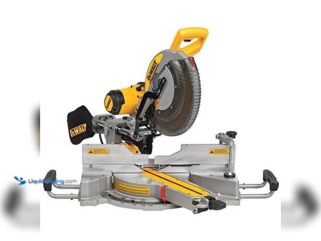 Lot 49-5559544 - DEWALT 15 Amp Corded 12 in. Double Bevel Sliding Compound Miter Saw with XPS technology, Blade Wrenc...