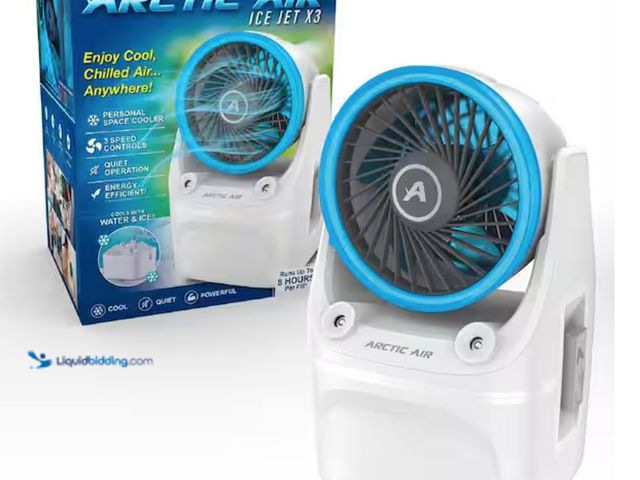 Lot 49-2005650 - ARCTIC AIR 190 CFM 3-Speed Portable Evaporative Cooler, Model # AAIJN-PD27, Unused, Powers on.   Ref...
