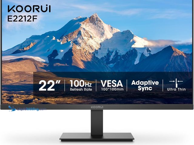 Lot 49-5437537 - KOORUI 22 Inch Computer Monitor Full HD 1080P 100Hz PC Gaming Screen VA Panel Ultra-Slim Display 300...