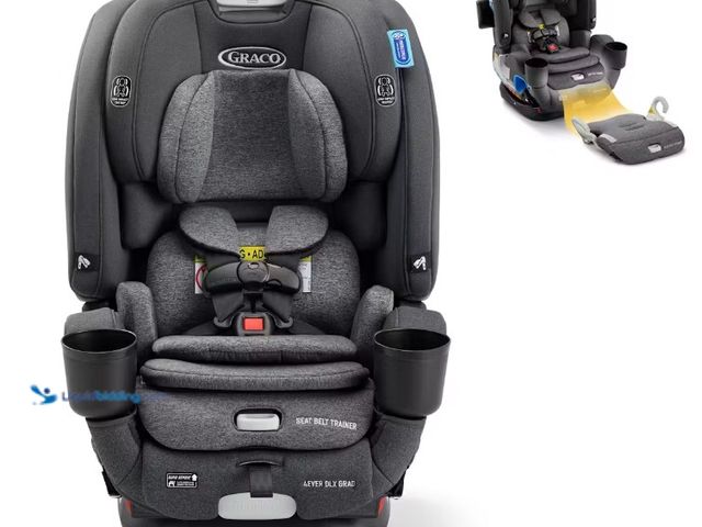 Lot 49-5538886 - 4Ever® DLX Grad 5-in-1 Slim Car Seat. Model #2215747. Unused. Date of manufacture. March 11 2025.