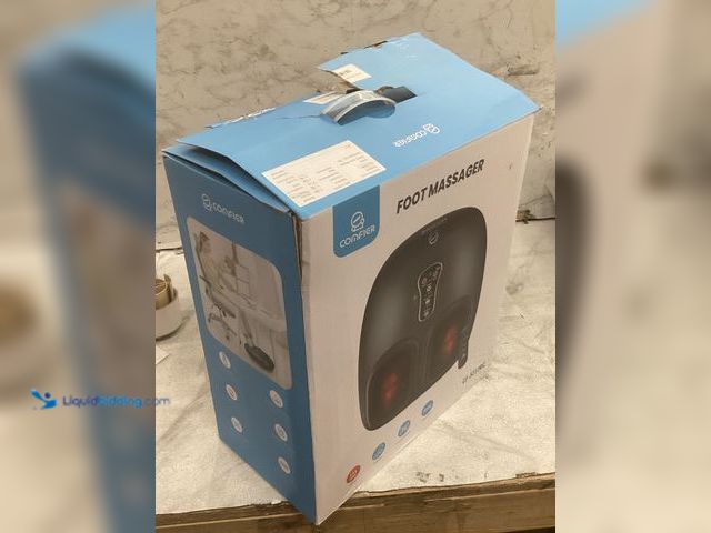 Lot 49-5483998 - COMFIER Shiatsu Foot Massager with Heat, Compression Kneading Rolling,Vibration, Remote Control,Paus...