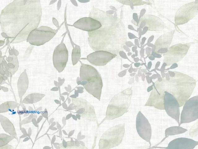 Lot 49-1631414 - NuWallpaper Breezy Green Peel and Stick Wallpaper, Covers 30.75 sq.ft.per roll, Model # NU4371, New....