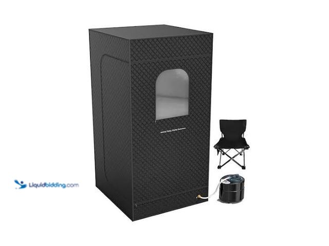 Lot 49-3563858 - Portable Sauna for Home, Spacious Sauna Tent with 3.0L Fast-Heating Steamer Steamer & Ergonomic Chai...