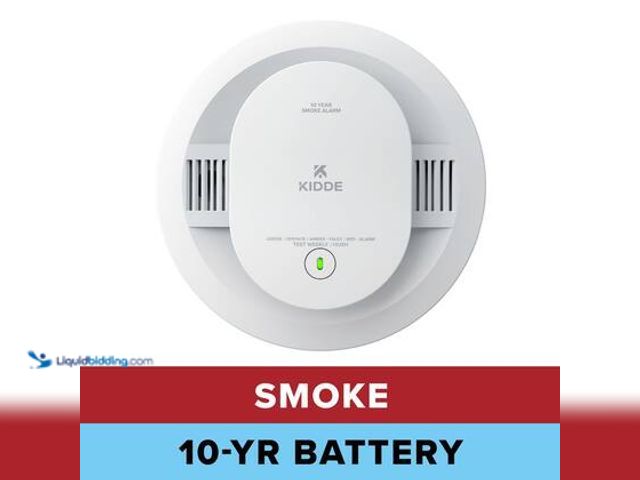 Lot 49-3564951 - Kidde 10-Year Battery Powered Smoke Detector with Photoelectric Sensor and Voice Alerts, 20SD10-V. M...