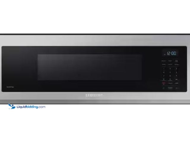 Lot 49-1568285 - Samsung 1.1 cu. ft. 1100 W Fingerprint Resistant Stainless Steel Smart SLIM Over-the-Range Microwave...