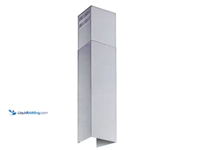 Lot 49-1567979 - Vissani Stainless Steel Chimney Extension (up to 11 ft. Ceiling) for Pyramid Kitchen Wall Mount Rang...