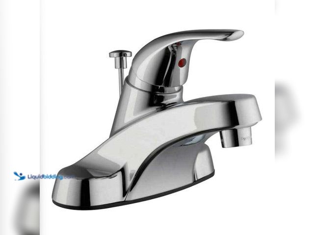 Lot 49-5449693 - Glacier Bay Aragon 4 in. Centerset Low-Arc Bathroom Faucet in Polished Chrome (attachments included)...