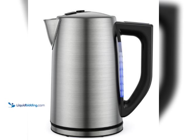 Lot 49-1510731 - Miroco Stainless Steel Electric Tea Kettle Silver 1.7L Model #MI-EK001, Unused
