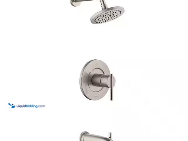 Lot 49-1576434 - Glacier Bay Dorind Single-Handle 1-Spray Tub and Shower Faucet 1.8 GPM in Brushed Nickel (Valve Incl...