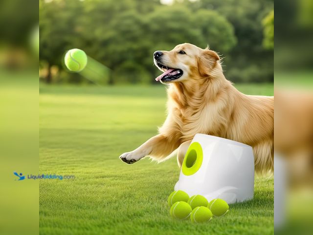 Lot 49-5488235 - ALL FOR PAWS Automatic Ball Launcher for Dogs Interactive Puppy Pet Ball Outdoor Thrower Fetch Machi...