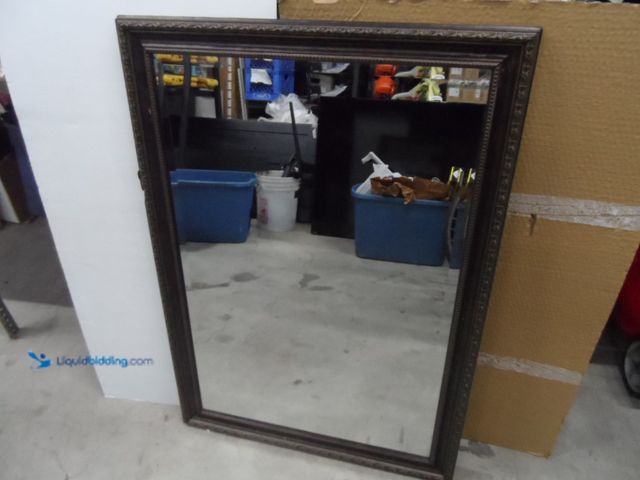 Lot 49-1806226 - Mirror 40x28 1/4" Used In Fair Condition, Frame Does Have Some Scuffs.