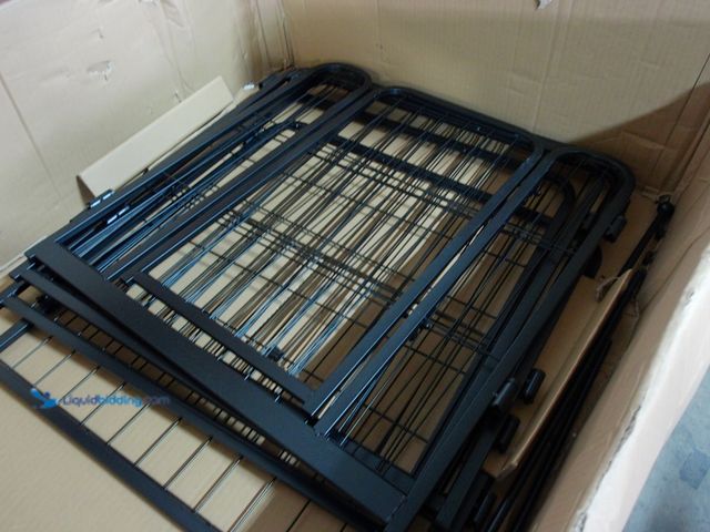 Lot 49-3480406 - Small Dog Playpen with Gate, Metal, Black, Slightly used.   Ref#BULK1126