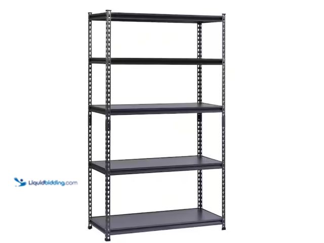 Lot 49-2000013 - HDX 5-Tier Steel Garage Storage Shelving Unit in Silver Vein (42 in. W x 72 in. H x 18 in. D), Model...