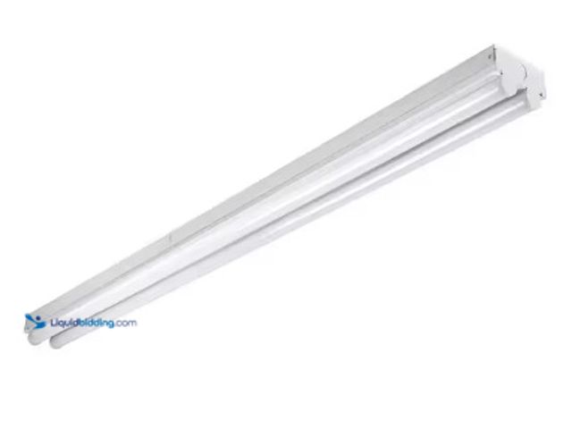 Lot 49-3618600 - Metalux 4 ft. 2-Light Linear White Integrated LED Ceiling Strip Light for Commercial/Residential use...