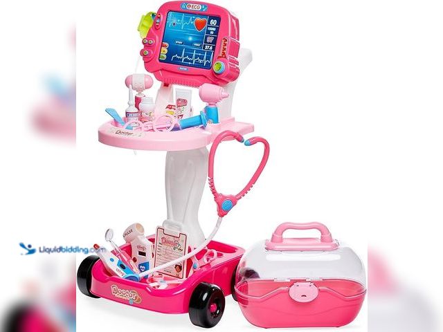 Lot 49-1567727 - Best Choice Products Play Doctor Kit for Kids, Pretend Medical Station Set for Boys & Girls with Car...