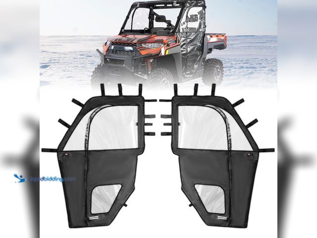 Lot 49-5463525 - KEMIMOTO Upgraded Zipper Soft Doors, UTV Cab Enclosure Water-Resistant Compatible with Polaris Range...