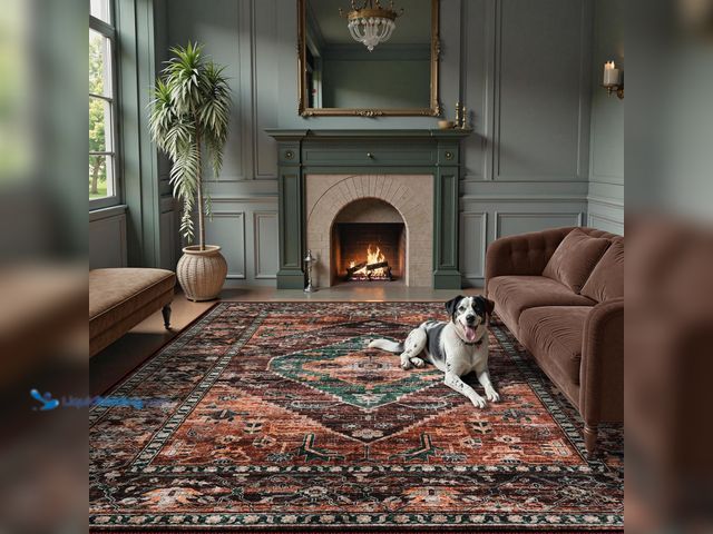 Lot 49-5437360 - Lahome 6x9 Rugs for Living Room - Washable Non-Slip Ultra-Thin Living Room Carpet, Non-Shedding Orie...