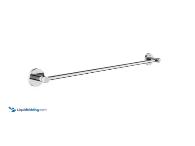 Lot 49-1575795 - GROHE Essentials 24 in. Towel Bar in Starlight Chrome, Model # 40366001, Unused  Ref#HD0210