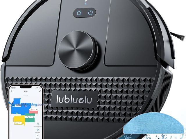 Lot 49-5437629 - Lubluelu 3 in 1 Robot Vacuum and Mop Combo,4500Pa Robot Vacuum with Mapping,LiDAR Navigation,5 Maps,...