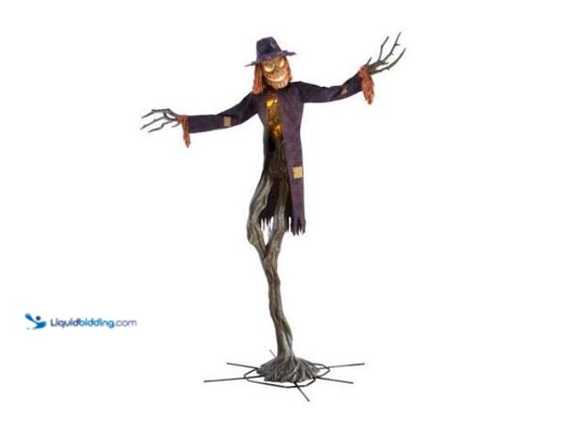 Lot 49-5558936 - 15ft Gruesome Grounds GIANT SIZED ANIMATERD LED WORRICROW MODEL:1013295825 UNUSED