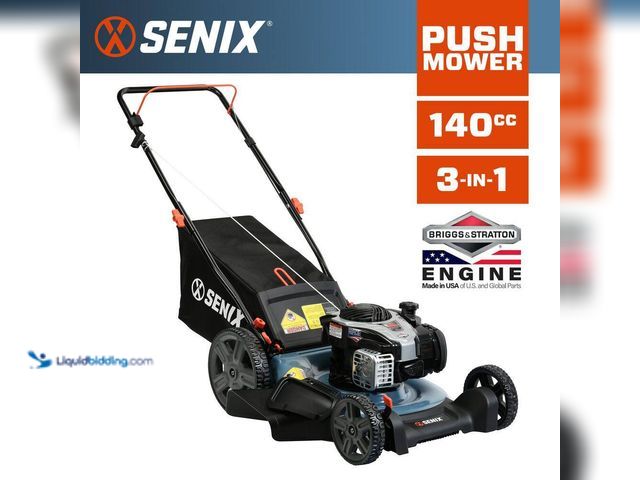 Lot 49-5541762 - 21 in. 140cc 4-Cycle Briggs and Stratton Engine Gas Push Lawn Mower with 3-in-1 Mulching Bagging Sid...