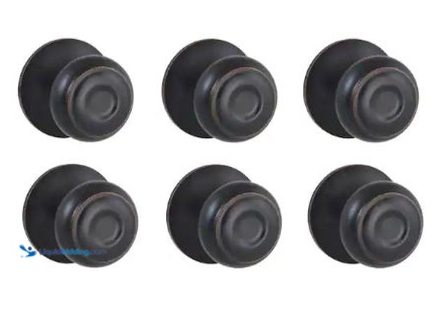 Lot 49-1625505 - Defiant Hartford Aged Bronze Hall/Closet Door Knob Contractor Pack, Model # 32TGX730BD6, Unused, Has...