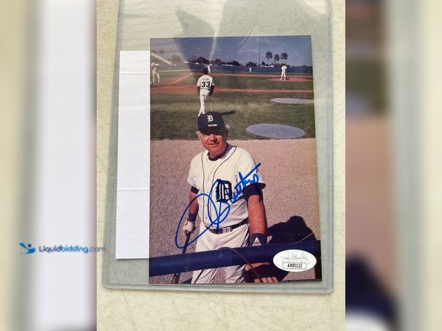 Lot 49-1830517 - COLLECTIBLE NICE DETROIT TIGERS JIM NORTHRUP AUTOGRAPHED 5X7 PERSONAL PHOTO WITH JSA COA #COINS0219