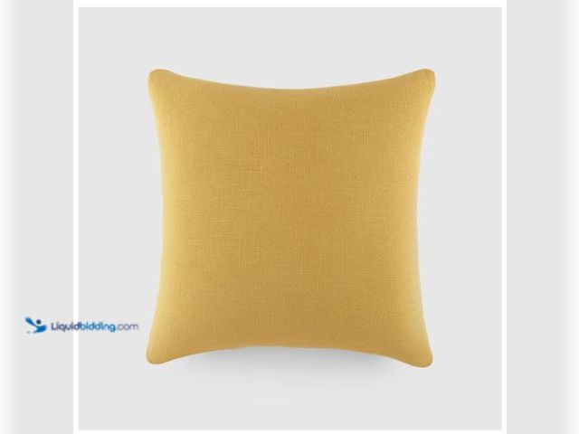 Lot 49-1622679 - Lot of (3) Becky Cameron Washed and Distressed Cotton 20 in. x 20 in. Decor Throw Pillow in Mustard ...