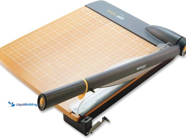 Lot 49-5410802 - Westcott 18'' TrimAir Wood Guillotine Paper Cutter & Paper Trimmer, 30 Sheet (15108) [ASIN: B00HXLOK...