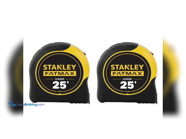 Lot 49-3511888 - Stanley
25 ft. FATMAX Tape Measure (2-Pack) UNUSED