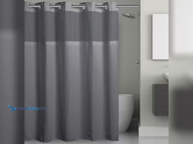 Lot 49-5486902 - Hookless
Waffle 71 in. W x 74 in. L Polyester Shower Curtain in Frost Grey Internet # 326852651
Mo...