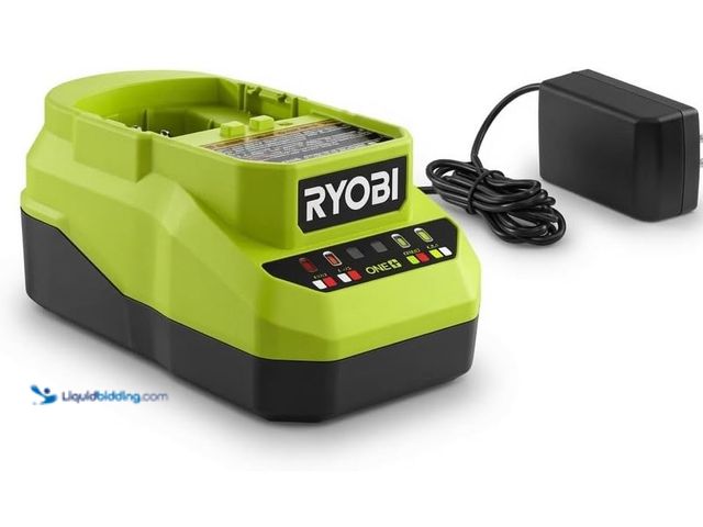 Lot 49-5551868 - TTI 18-Volt Ryobi Charger PCG002, (NO Retail Packaging, Bulk Packaged) | Fast Charging Design | LED ...