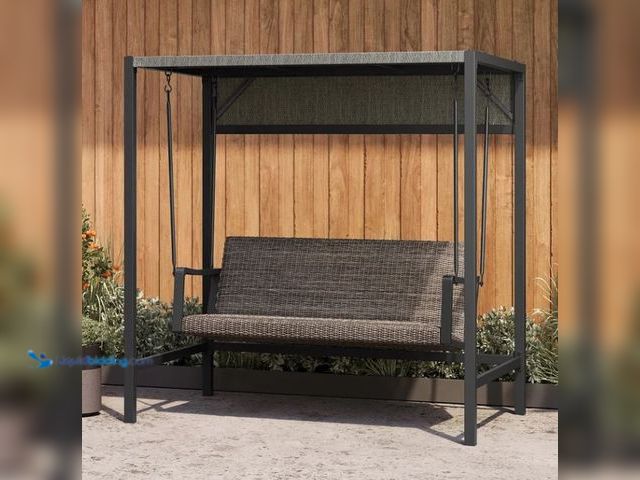 Lot 49-1624853 - Agio Menlo Woven Patio Swing Model #AJJ02324, MSRP:$649.99, New  Ref#Bin0618