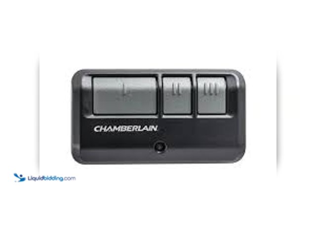Lot 49-5415441 - Chamberlain 3-Button Garage Door Remote Control. Model # 953EV-P2.Unused.