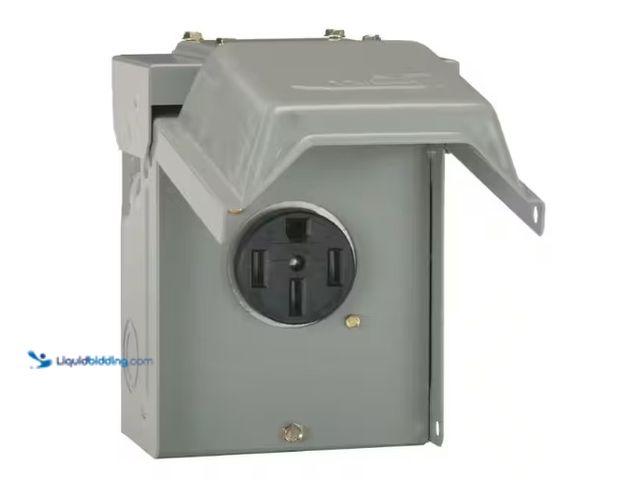 Lot 49-1566722 - Midwest Electric Products 50 Amp Temporary RV Power Outlet, Model # U054P, unused  Ref#AHDPA0122