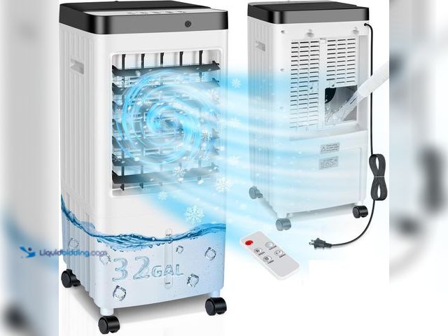 Lot 49-5453254 - Swamp Cooler, Evaporative Air Cooler with Enlarge Water Tank,Swamp Cooler Air Conditioner with Timer...