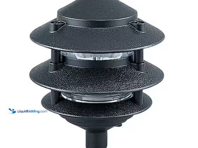 Lot 49-2006649 - Generation Lighting Ambiance 1-Light Black Landscape Path Fixture, Model # 9226-12, Unused, Has atta...