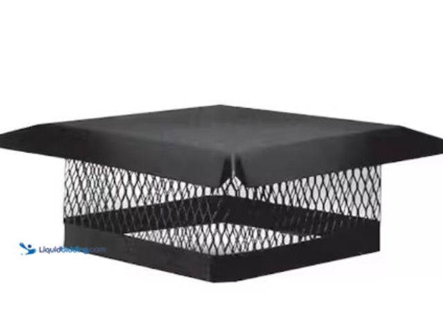 Lot 49-3631077 - Master Flow 9 in. x 9 in. Galvanized Steel Fixed Chimney Cap in Black, Model # CC99, Unused, Scuffs/...
