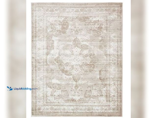 Lot 49-5520758 - Unique Loom Sofia Salle Garnier Beige 8 ft. x 10 ft. Medallion Area Rug, Unused